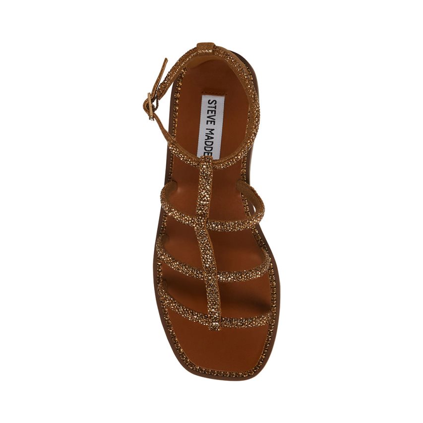 Sandalias Planas Steve Madden Neptune Mujer Marrones Oscuro | ES XV9180